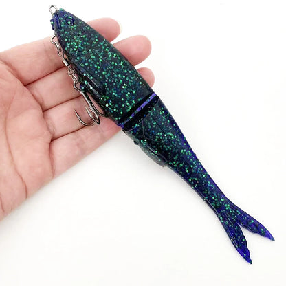 12cm/17cm Two-Section Long-Casting Soft Swimbait: Segmented Lifelike Action, Powerful Long-Casting Performance