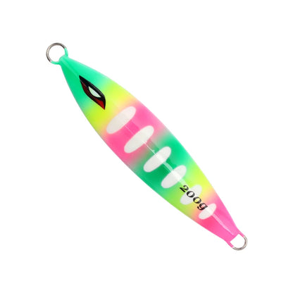 130g-220g Slow Pitch Jigging Lure, Saltwater Offshore Metal Jig