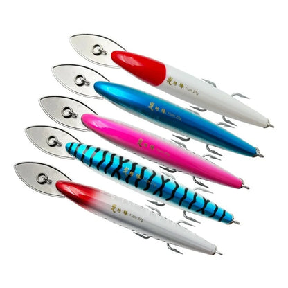 1PC Deep Sea Slow-Sinking Minnow Lure - 27g Weight Options - Long Cast Hard Bait for Spanish Mackerel/ Barracuda