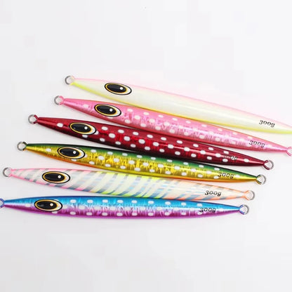 Fast-Sinking Jigging Lure 100g/ 200g/ 300g/ 400g - Deep Sea Slow Pitch Jig | Offshore Boat Fishing Lure