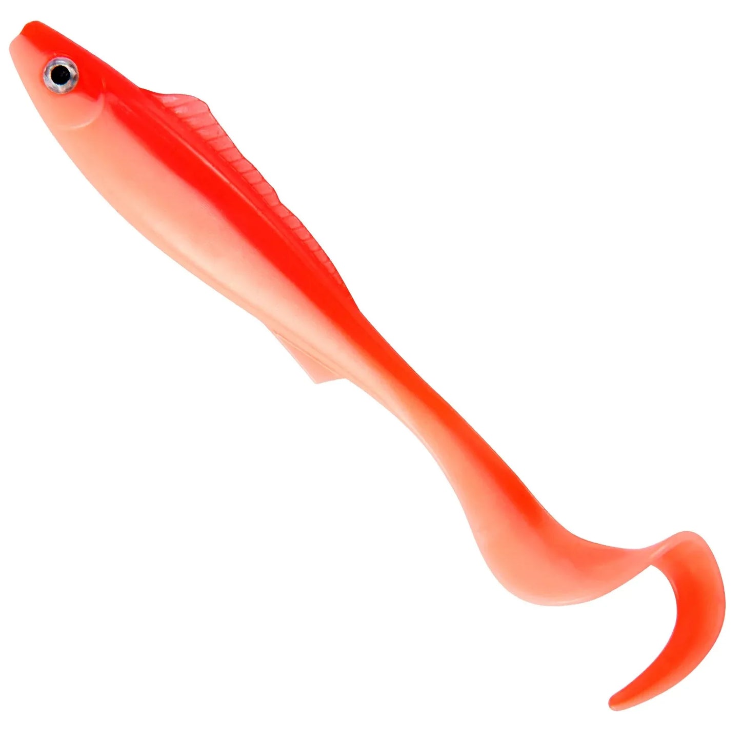 5PCS  3D Curl Grub Soft Lure | 9.4cm 4.1g Bionic Design with Two-Tone Eyes