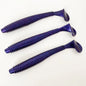 3PCS  16cm/20cm Large Ribbed T-Tail Soft Lure, Realistic Fishing Bait, Slow-Sink Design, Suitable for All Water Layers