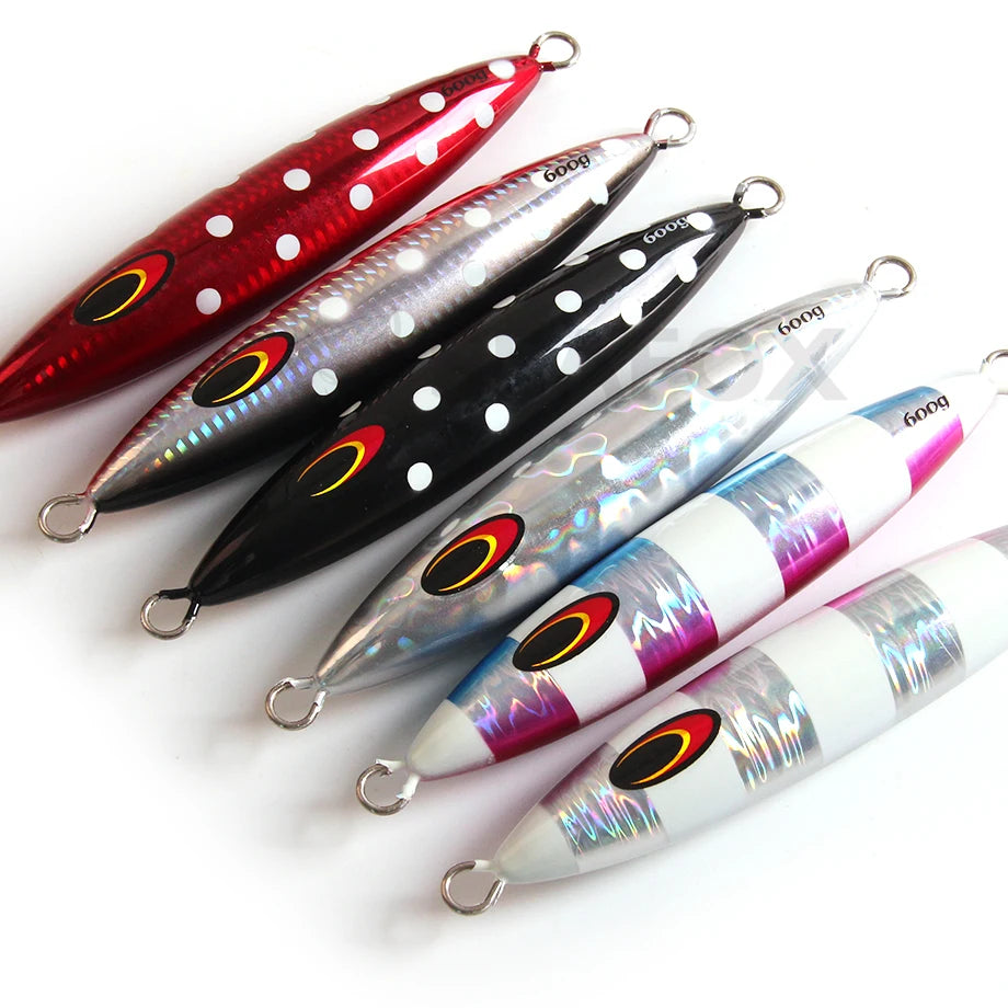 300g-600g Saltwater Metal Jig, Jigging Lure for Tuna & Kingfish
