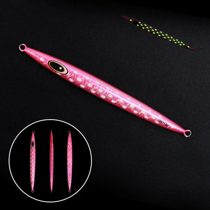 Fast-Sinking Jigging Lure 100g/ 200g/ 300g/ 400g - Deep Sea Slow Pitch Jig | Offshore Boat Fishing Lure