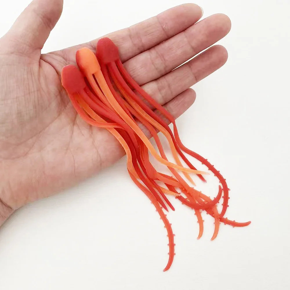 3PCS  14.5cm Octopus Soft Bait, TPE Material with Highly Flexible Tentacles