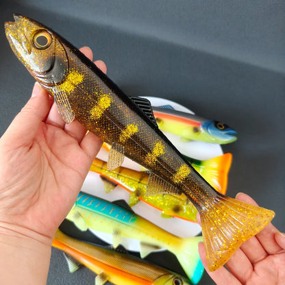 14cm-24cm Round-Tail Swim Bait  Soft Fishing Lure Ideal for Saltwater & Freshwater