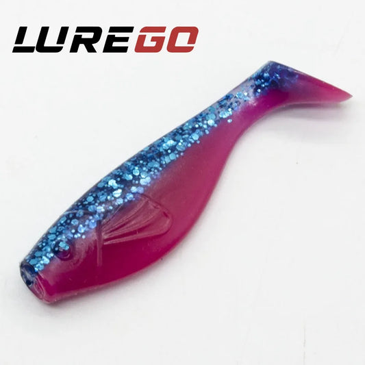 5PCS  6cm T-Tail Soft Bait, Sinking Fish Shaped Worm, Slow Sinking & Wobbling Action, All Water Layer Search