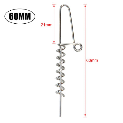 10PCS Spinpoler Multi-Depth Screw for Softbait fishing lure Spring Lock Pin Stinger Rig Accessories