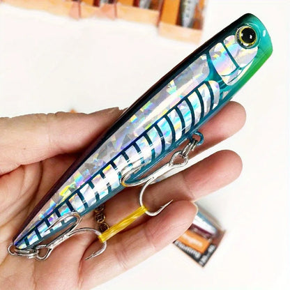 Popper Lure 130-160mm | Topwater Saltwater Hard Bait, Floating & Impact-Resistant