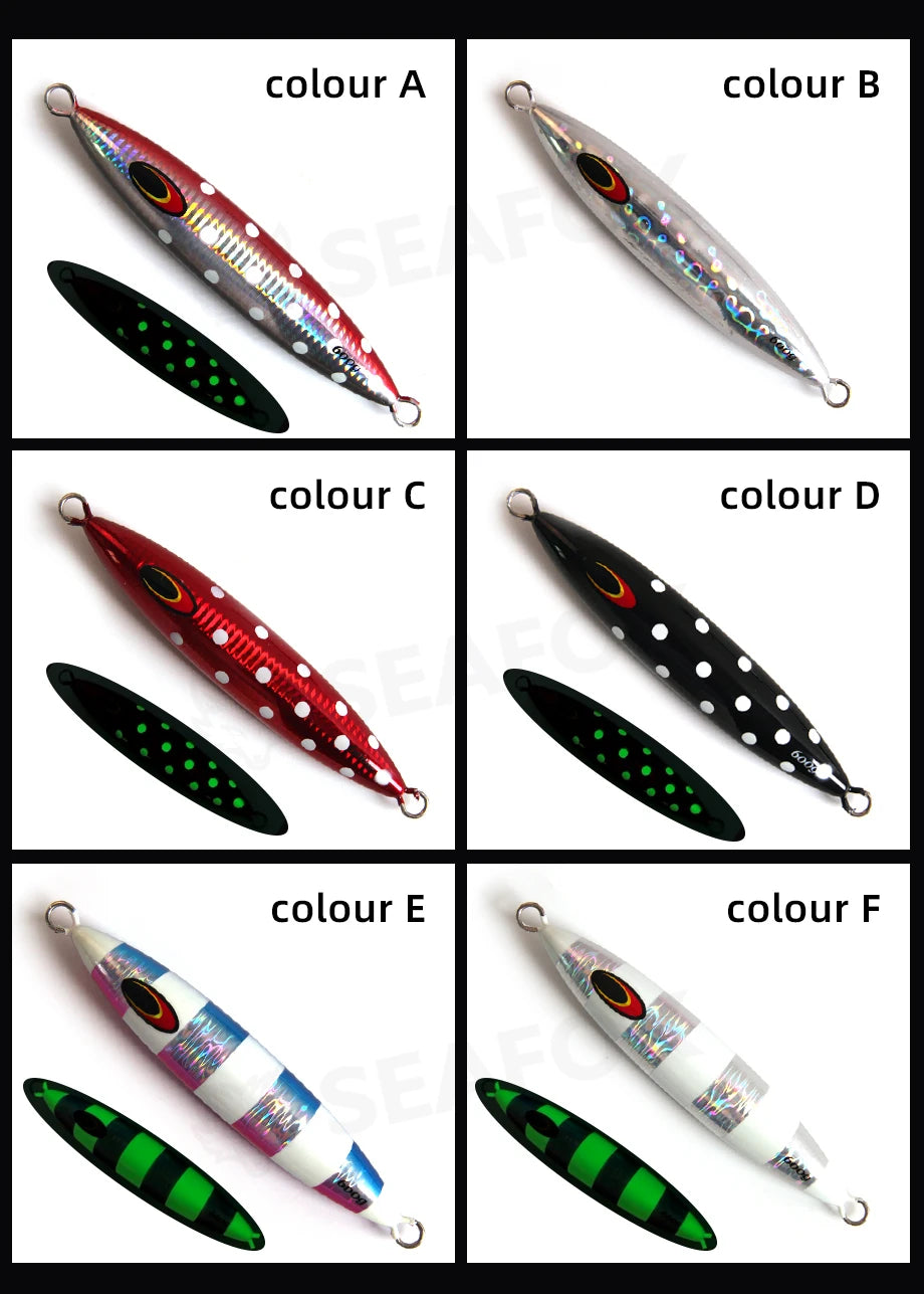300g-600g Saltwater Metal Jig, Jigging Lure for Tuna & Kingfish