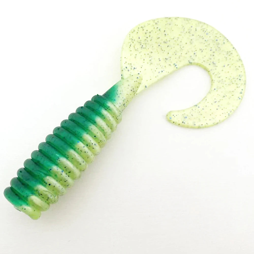 LUREGO Curl Tail Swimbait 20cm – Slow Sinking Soft Lure for Mahi-Mahi & Tuna