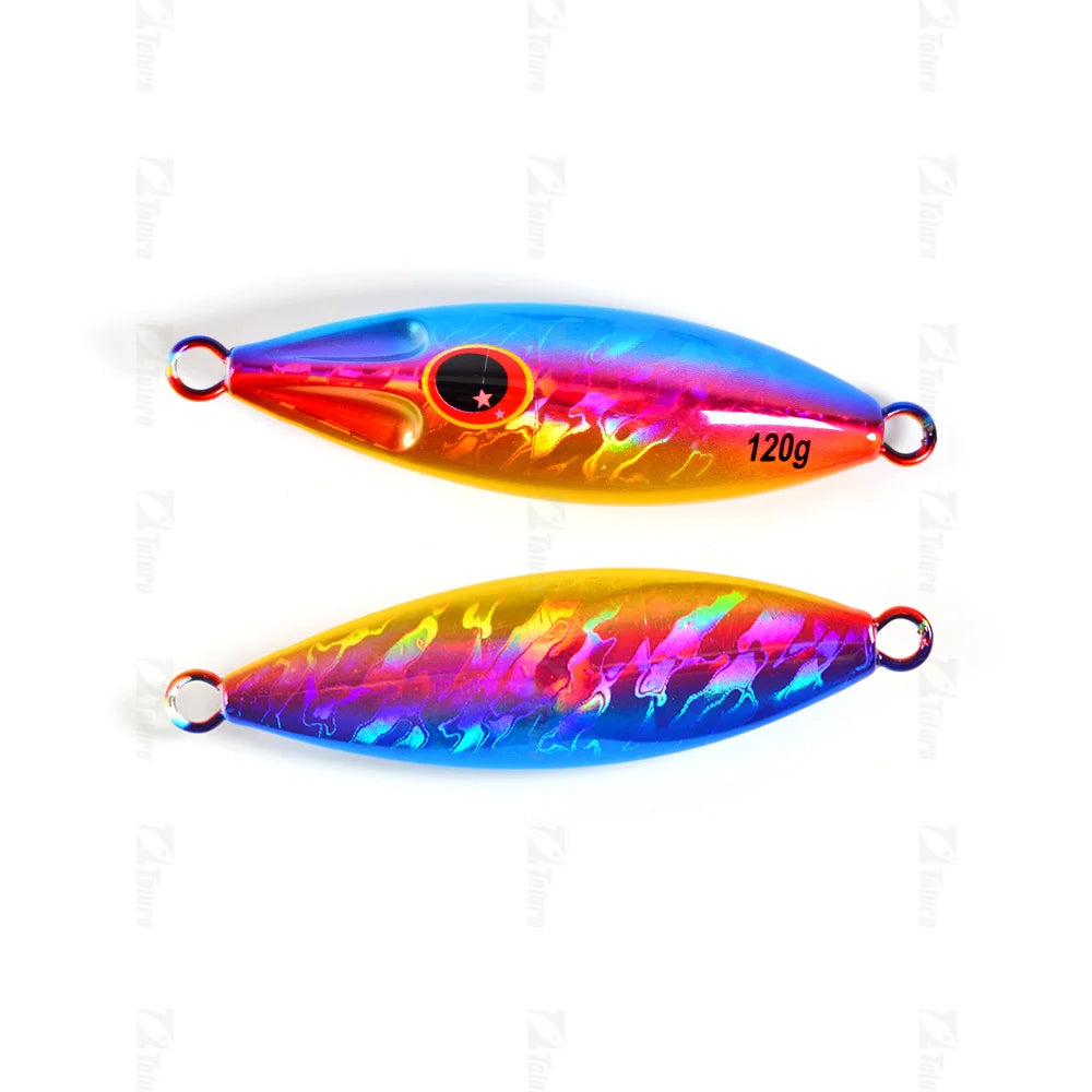 LUREGO Slow Bee Slow pitch jig 30g 40g 60g 80g 100g 120g Shore Casting Jigging Spoon Lure Glow Saltwater Fishing Lure WIth Hook