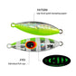 LUREGO Slow Bee Slow pitch jig 30g 40g 60g 80g 100g 120g Shore Casting Jigging Spoon Lure Glow Saltwater Fishing Lure WIth Hook