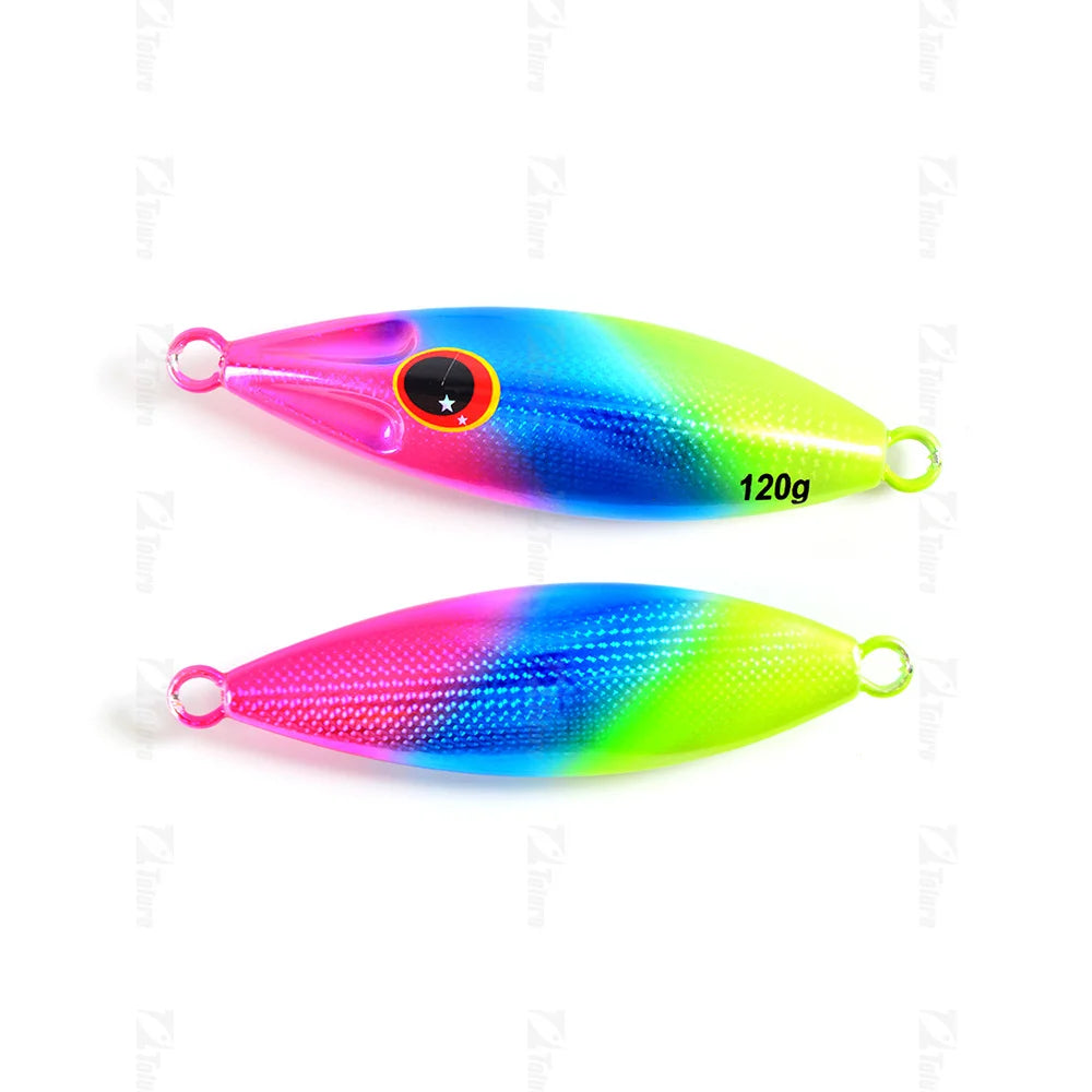 LUREGO Slow Bee Slow pitch jig 30g 40g 60g 80g 100g 120g Shore Casting Jigging Spoon Lure Glow Saltwater Fishing Lure WIth Hook