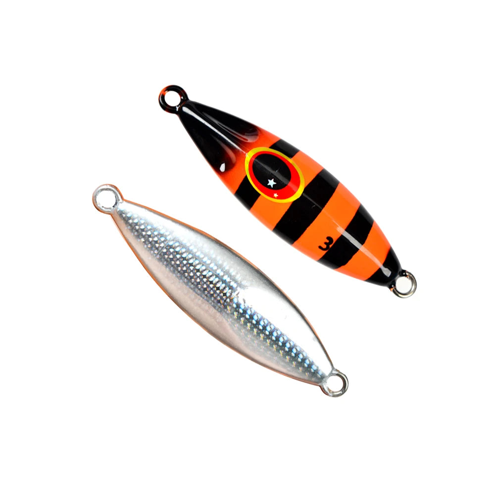 LUREGO Slow Bee Slow pitch jig 30g 40g 60g 80g 100g 120g Shore Casting Jigging Spoon Lure Glow Saltwater Fishing Lure WIth Hook