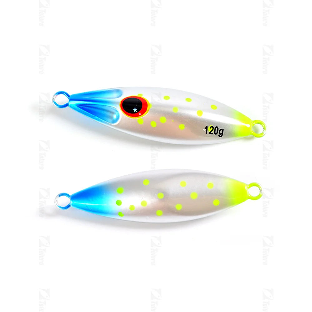 LUREGO Slow Bee Slow pitch jig 30g 40g 60g 80g 100g 120g Shore Casting Jigging Spoon Lure Glow Saltwater Fishing Lure WIth Hook