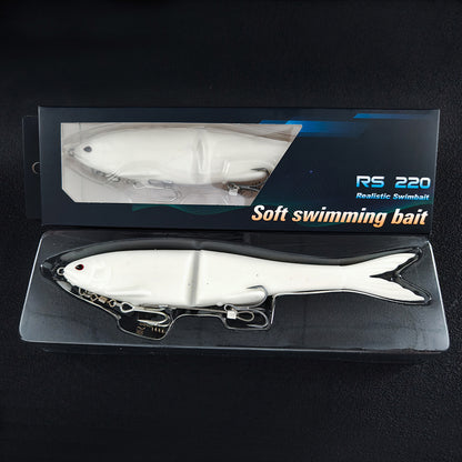 22cm 2-Section Premium Soft Bait - Includes Double Hooks