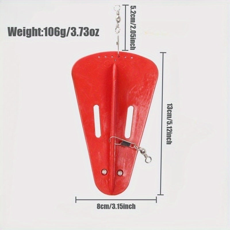 Lead Weight & Swivel Diving Plane - Fast-Sinking Long Cast Rig with Metal Swivel System