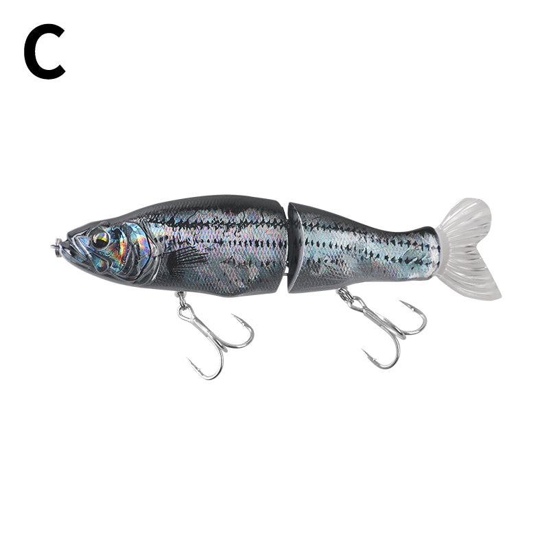 13.5cm/30g Two Jointed Slow Sinking Pencil Lure, Multi-Jointed Bionic Hard Bait for Bass Saltwater Fishing