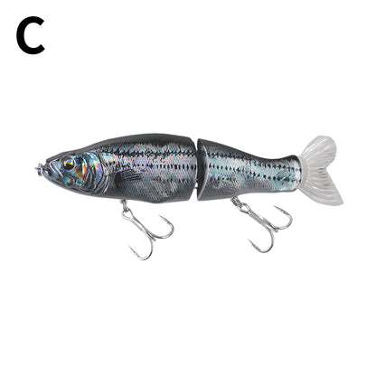 13.5cm/30g Two Jointed Slow Sinking Pencil Lure, Multi-Jointed Bionic Hard Bait for Bass Saltwater Fishing