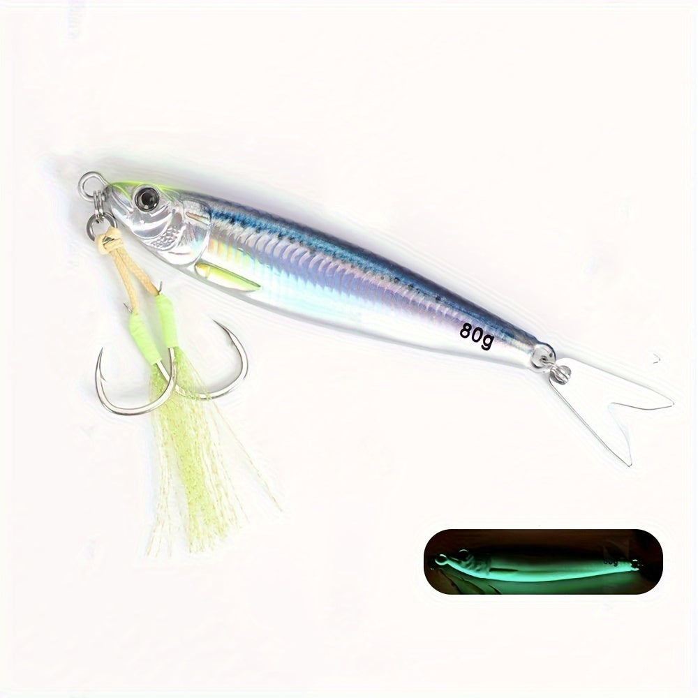 3d printed saltwater fishing lures 3D Printed Fast Sinking Metal Jig Lure - 20g-100g Saltwater Shore Casting Fishing Lure