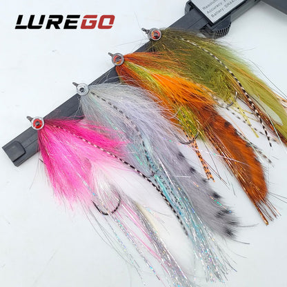 LUREGO Saltwater Streamer Fly 156mm/4.9g – Tube Fly for Striped Bass & Bluefish