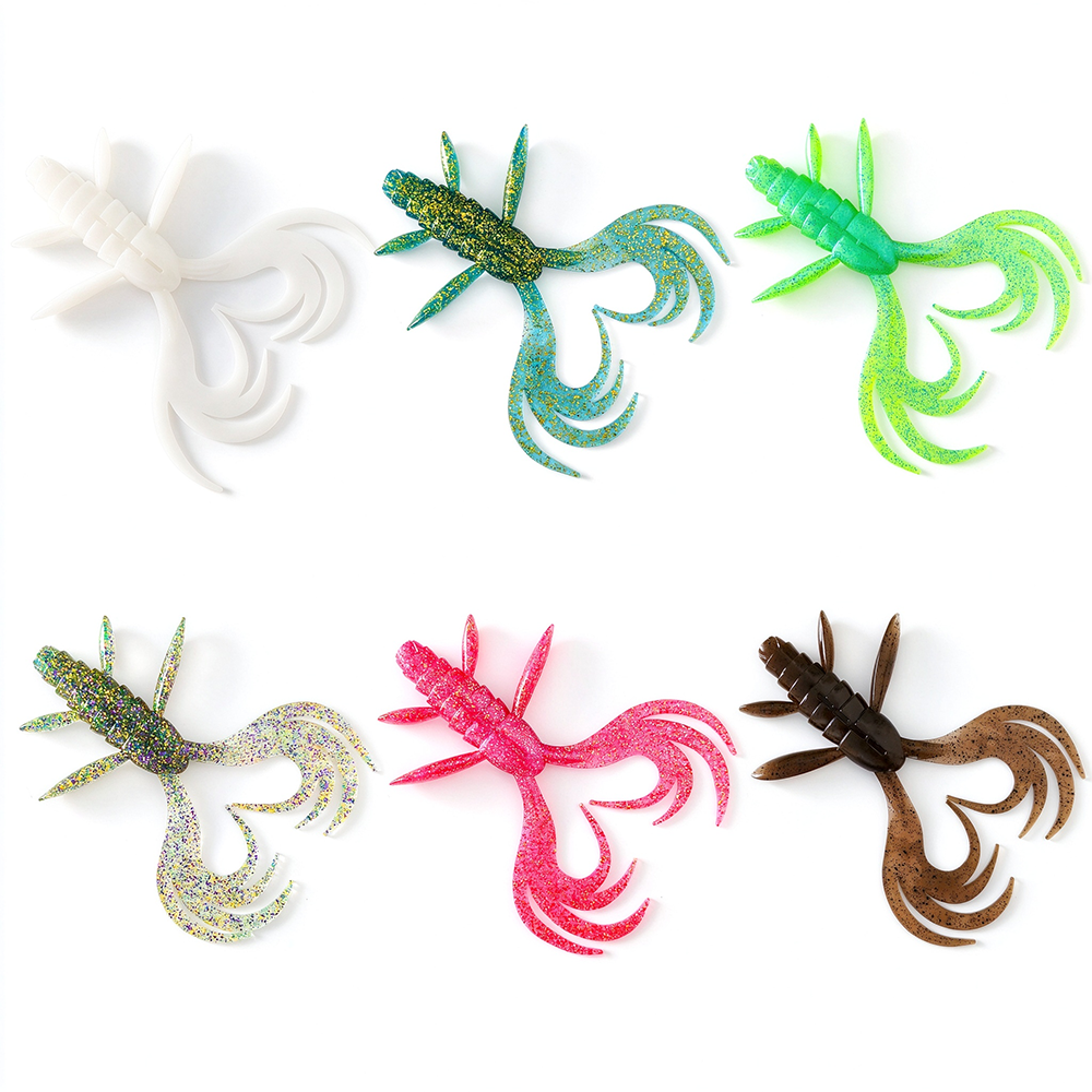 LUREGO Shrimp Swimbait 17-19cm, 43-61g, Multi-Tentacle Curly Tail