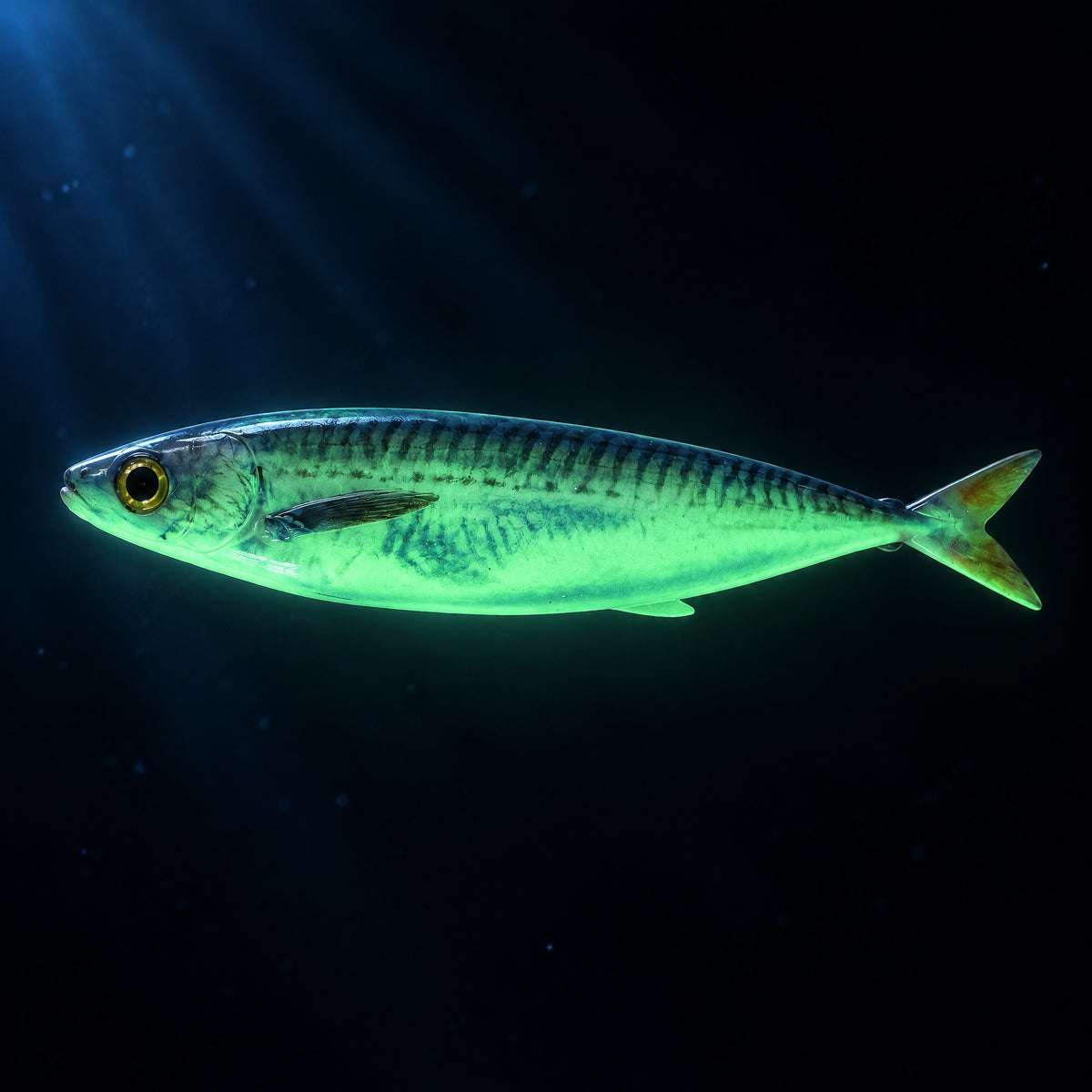 LUREGO Glow Mackerel Swimbait 20/25cm – Weedless Soft Lure for Flounder & Sea Bass