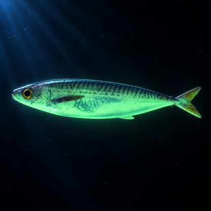 LUREGO Glow Mackerel Swimbait 20/25cm – Weedless Soft Lure for Flounder & Sea Bass