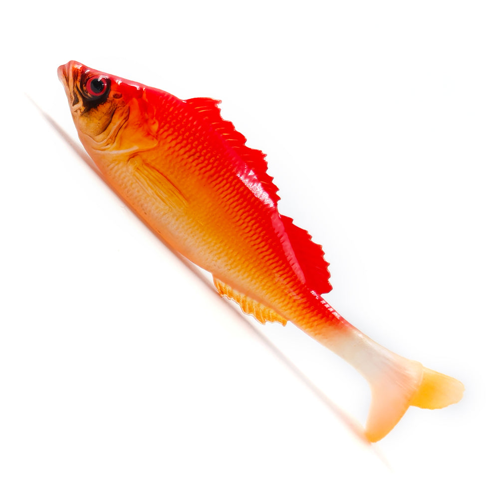 4PCS 3D Printed T-Tail Soft Bait with Realistic Scales, 9cm Slow-Sinking Swimbait
