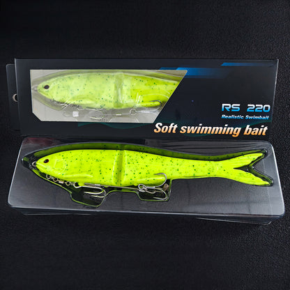 22cm 2-Section Premium Soft Bait - Includes Double Hooks