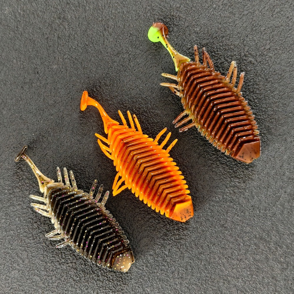 7.5cm Soft Plastic Creature Bait | T-Tail Swimbait with Side Legs | 6g Finesse Lure for Bass, Trout & Zander