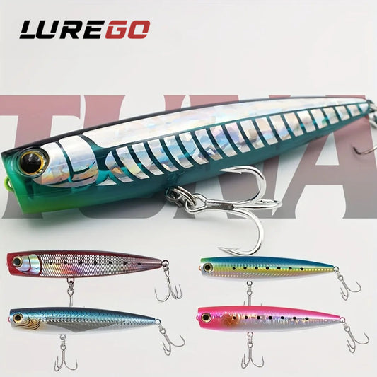 Popper Lure 130-160mm | Topwater Saltwater Hard Bait, Floating & Impact-Resistant