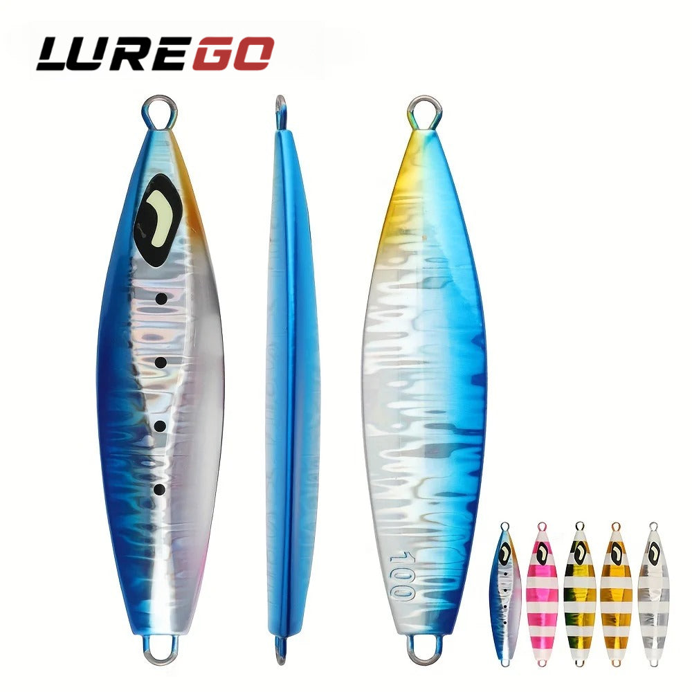 LUREGO 100g130g160g200g Sea Fishing Slow Rocking Jig Bait