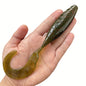 2PCS  High Elastic PVC Simulation Roll Tail Soft Bait Lure Fishing