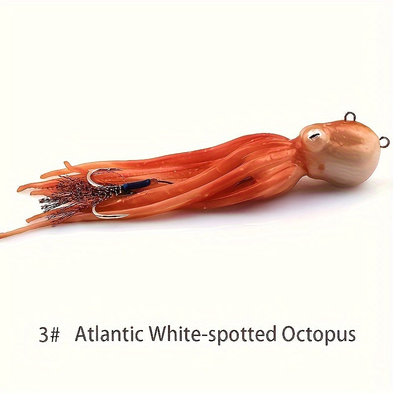 1pc Bionic Octopus Lure - Extremely Long Distance Casting Capability, Realistic and Lifelike, Super Soft and Flexible Body - Single Piece Essential Tool for Anglers, Artificial Soft Fishing Accessory