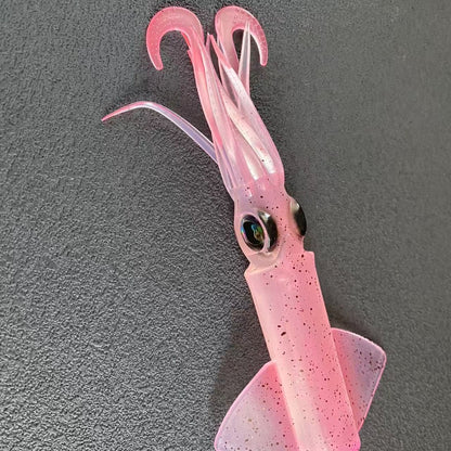 Replacement Squid Body – Glow-UV Soft Bait, Durable Silicone Body, Easy to Install NO JIG HEAD