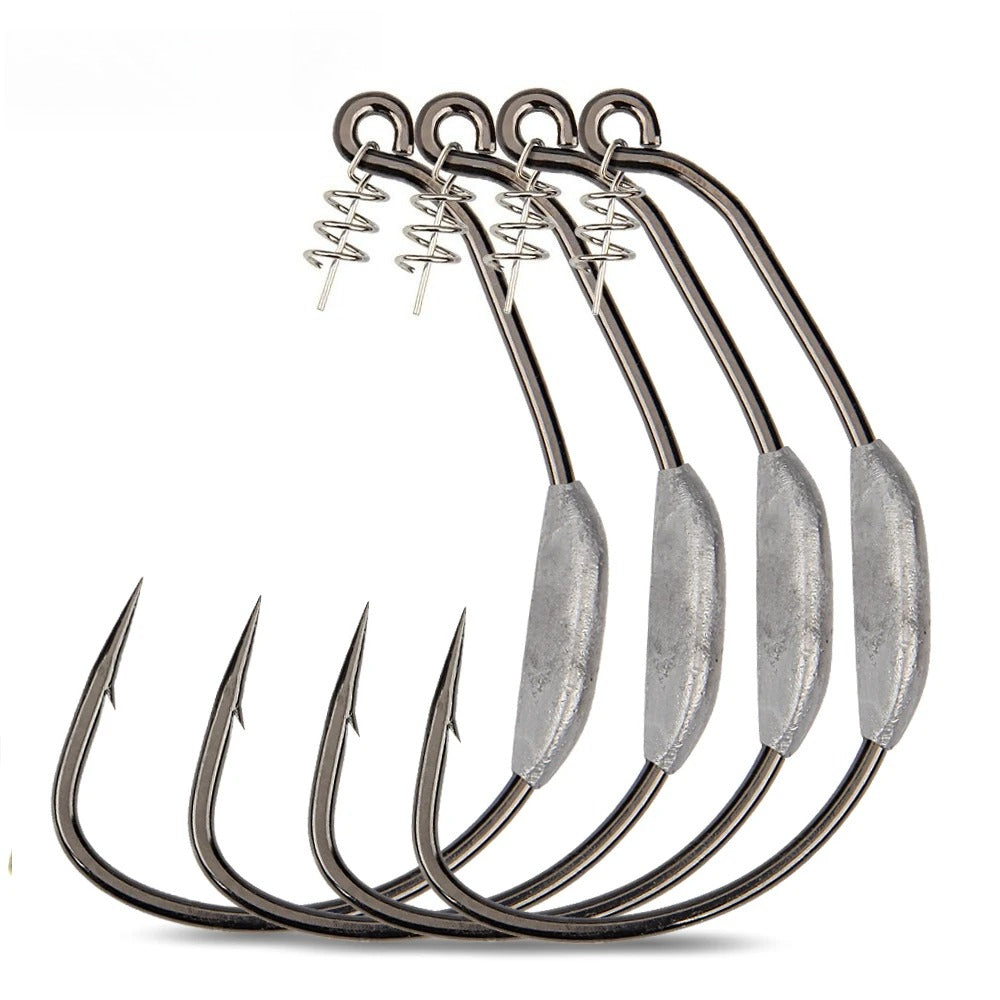 Raptor Hooks Heavy Duty Weighted Weedless Swimbait Hooks 5/0 7/0 10/0 Wide Gap Soft Bait Hooks Fresh Saltwater Fishing