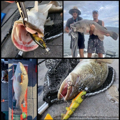 Saltwater Fishing Hook Rigs - Treble Hook Set for Heavy Soft Baits | Deep Sea Jig Hooks | High-Strength Lure Fishing System