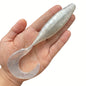 2PCS  High Elastic PVC Simulation Roll Tail Soft Bait Lure Fishing