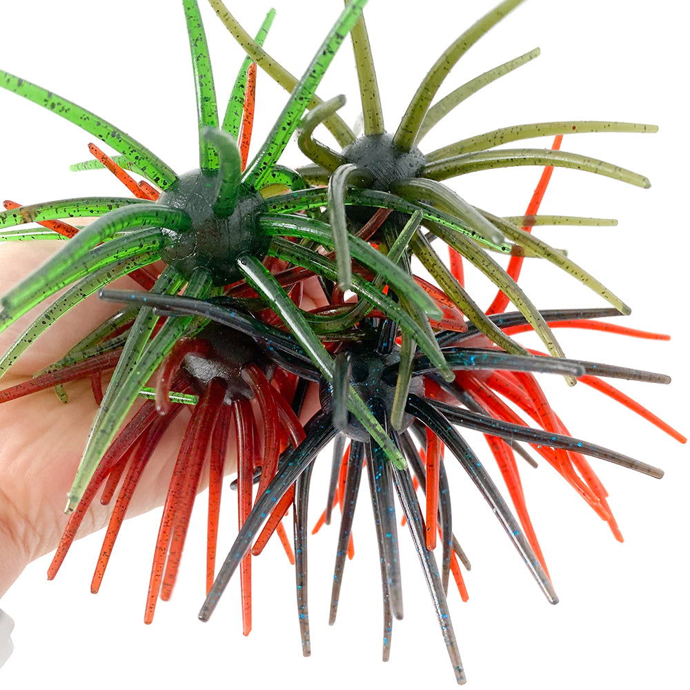 TPE Fishing Lure Simulated Sea Urchin Lures Soft Silicone