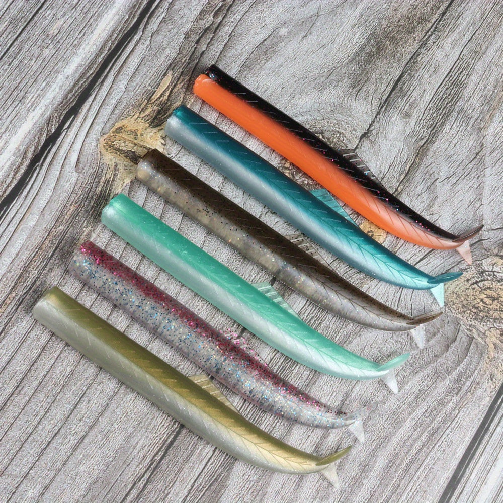 Blue 20g Jig Head + 3-Tail Swimbait Set | 115mm/ 6g Ultra-Realistic Lure | Casting Bottom Rig