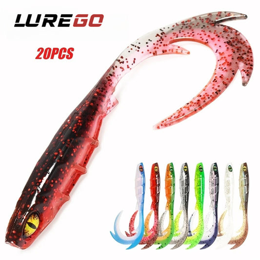20pcs Bite-Proof Slow-Pitch Soft Fishing Lure