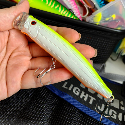 28g ABS Fishing Popper Lure with Wire-Integrated Reinforced Body