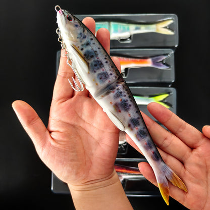 22cm 2-Section Premium Soft Bait - Includes Double Hooks