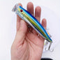 28g ABS Fishing Popper Lure with Wire-Integrated Reinforced Body, Surface Splash Bait for Long-Casting Floating Seabass Lure