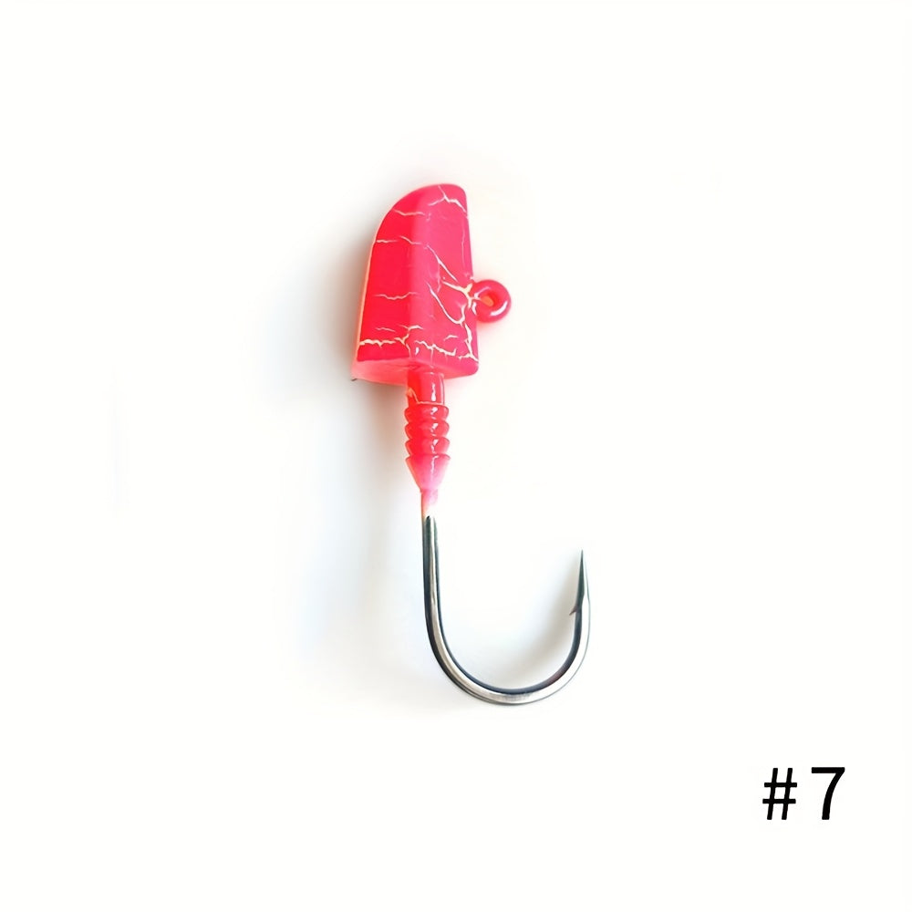 [14g-56g BKK Fishing Hook] BKK Professional Grade 14g28g42g56g Anti-Slip Lead Head Fishing Hook 7/0