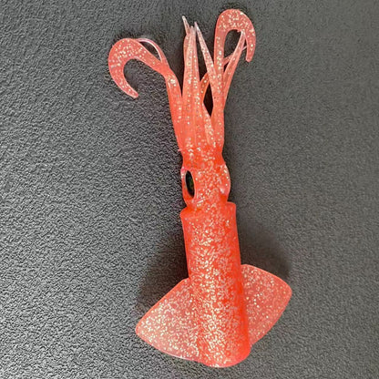 Replacement Squid Body – Glow-UV Soft Bait, Durable Silicone Body, Easy to Install NO JIG HEAD