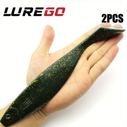 2pcs  Heavy-Weight T-Tail Swimbait - Mermaid Design Sinking Fishing Lure for Deep Sea, 70g