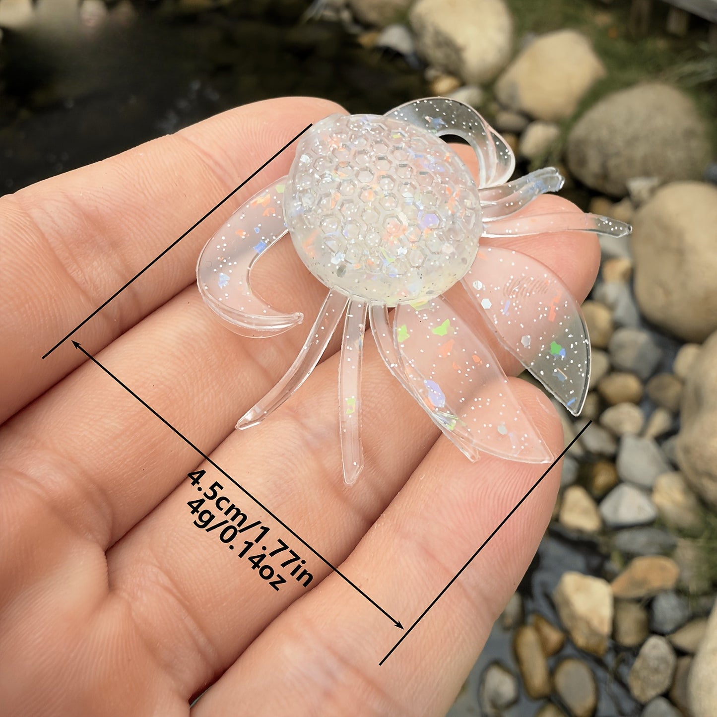 6pcs Set of Crab-shaped Simulated Soft Lure Fishing Bait